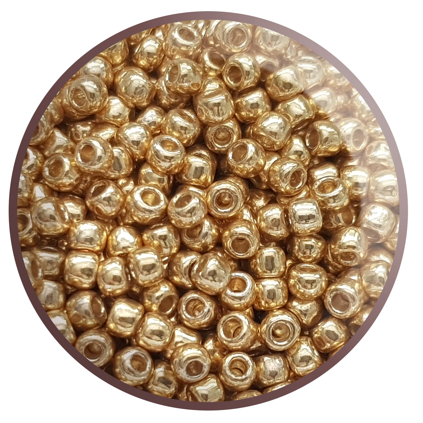 6/0 TR-PF557 Starlight Gold Galvanized Permanent Finish 10g/30g Round Toho Seed Beads - Beading Supply