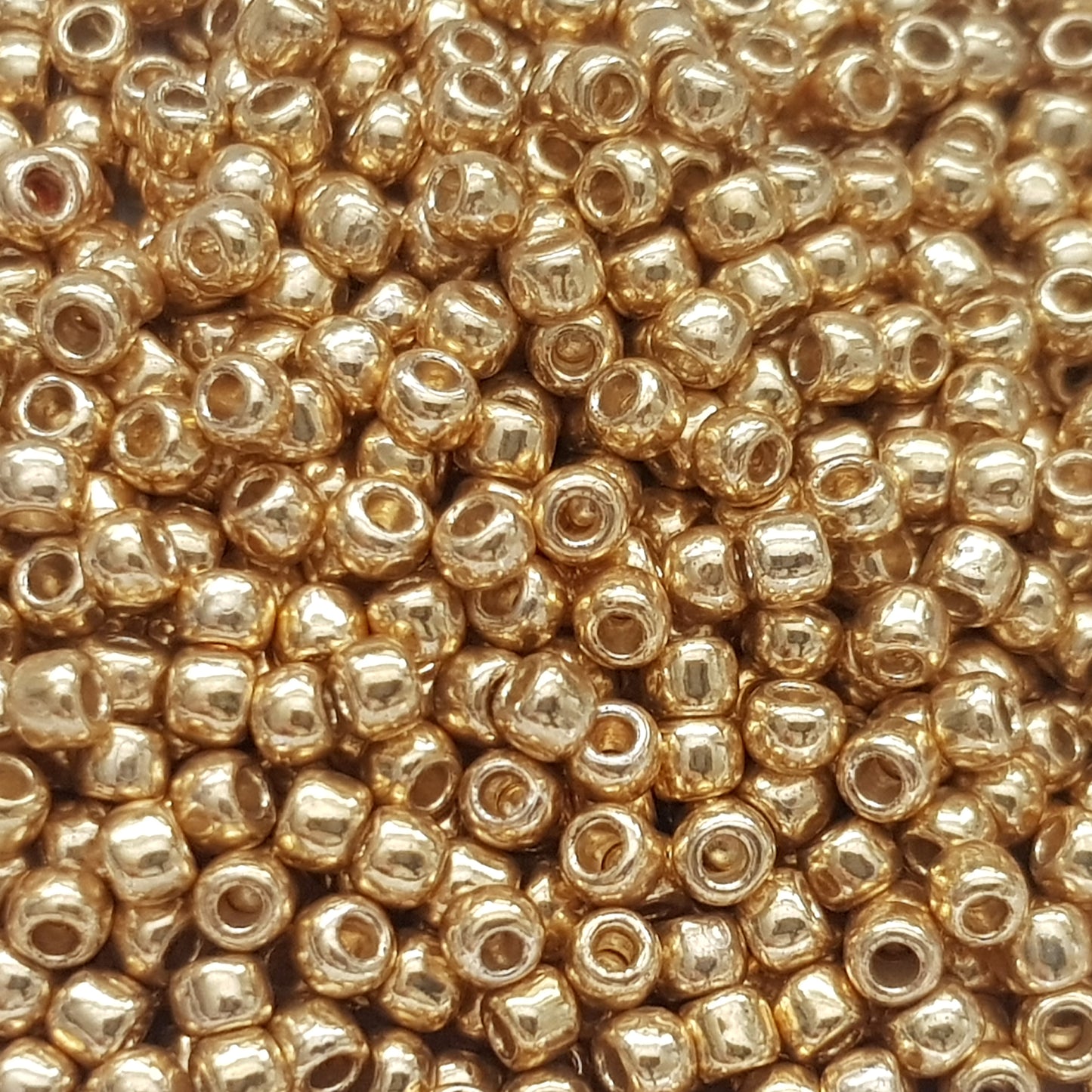6/0 TR-PF557 Starlight Gold Galvanized Permanent Finish 10g/30g Round Toho Seed Beads - Beading Supply