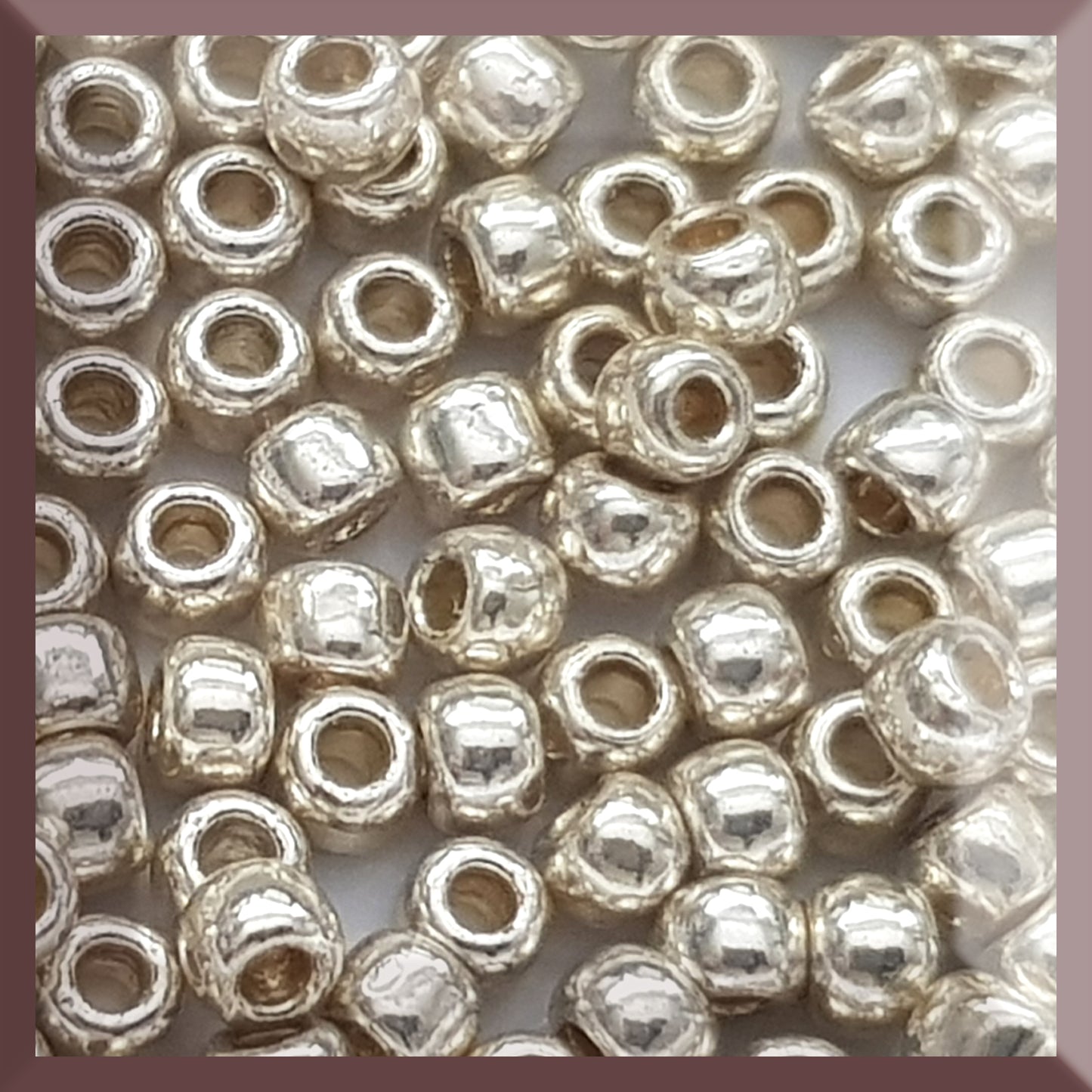 6/0 TR-PF558 Aluminium Galvanized Permanent Finish 10g/30g Round Toho Seed Beads - Beading Supply