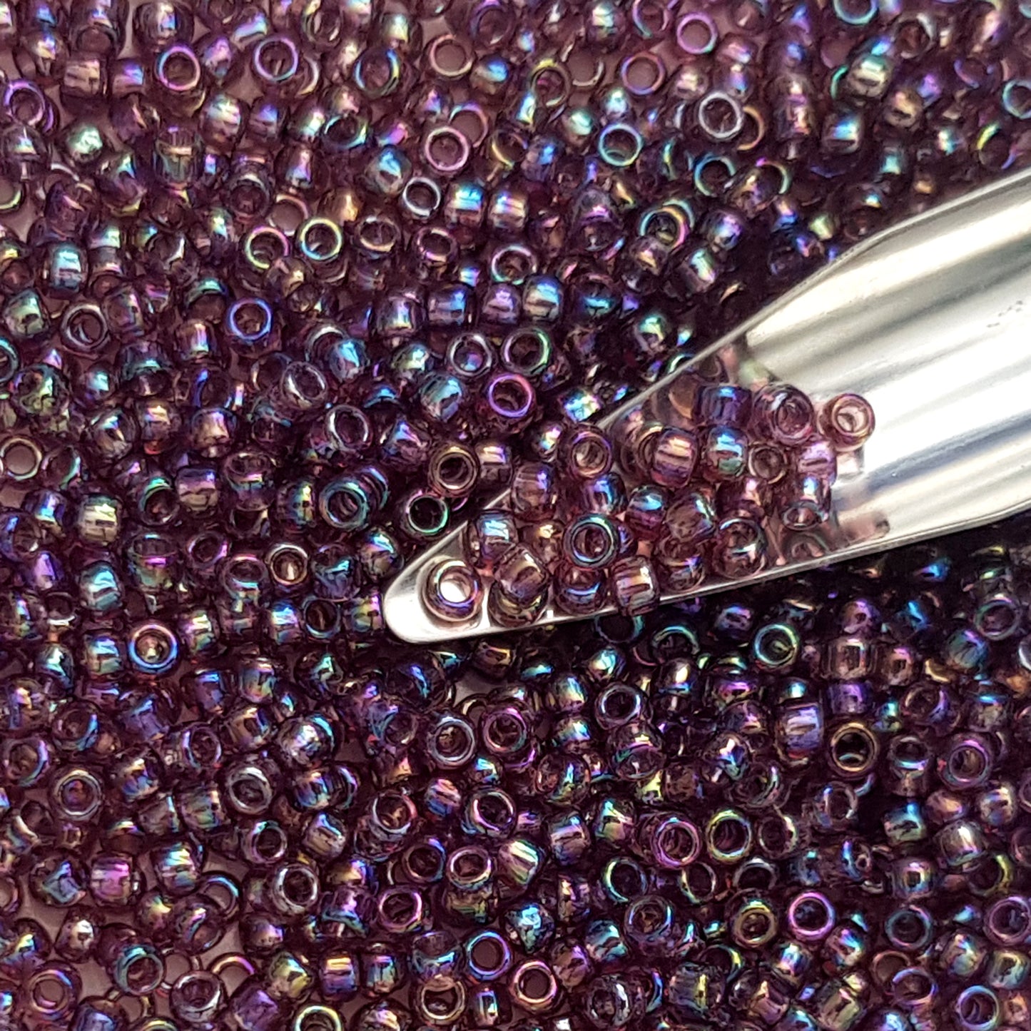 8/0 TR-166B Medium Amethyst Rainbow 10g/30g Round Toho Seed Beads - Beading Supply