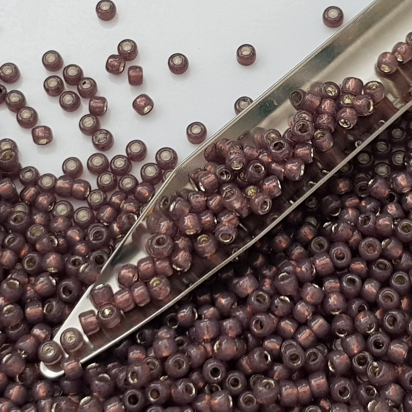 8/0 TR-2114 Milky Nutmeg Silver-Lined 10g/30g Round Toho Seed Beads - Beading Supply