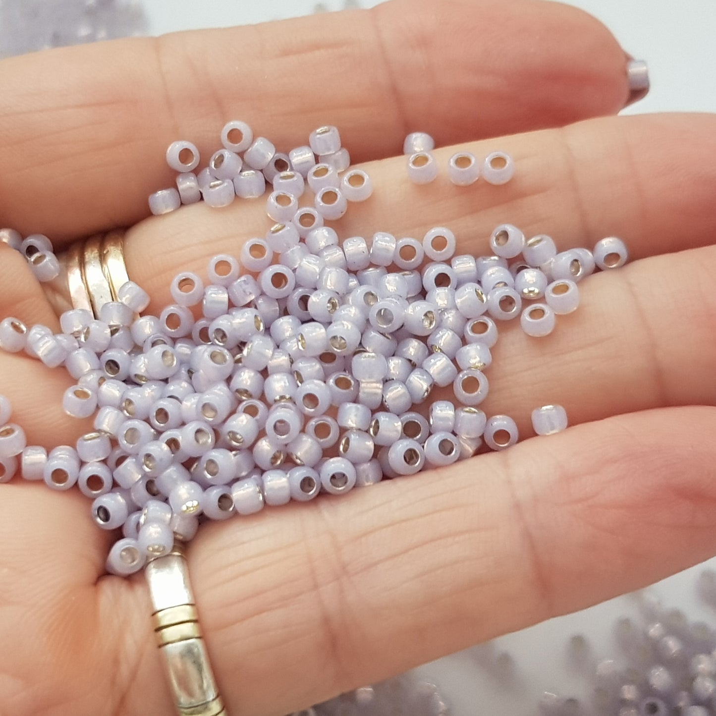 8/0 TR-2122 Milky Alexandrite Silver-Lined 10g/30g Round Toho Seed Beads - Beading Supply