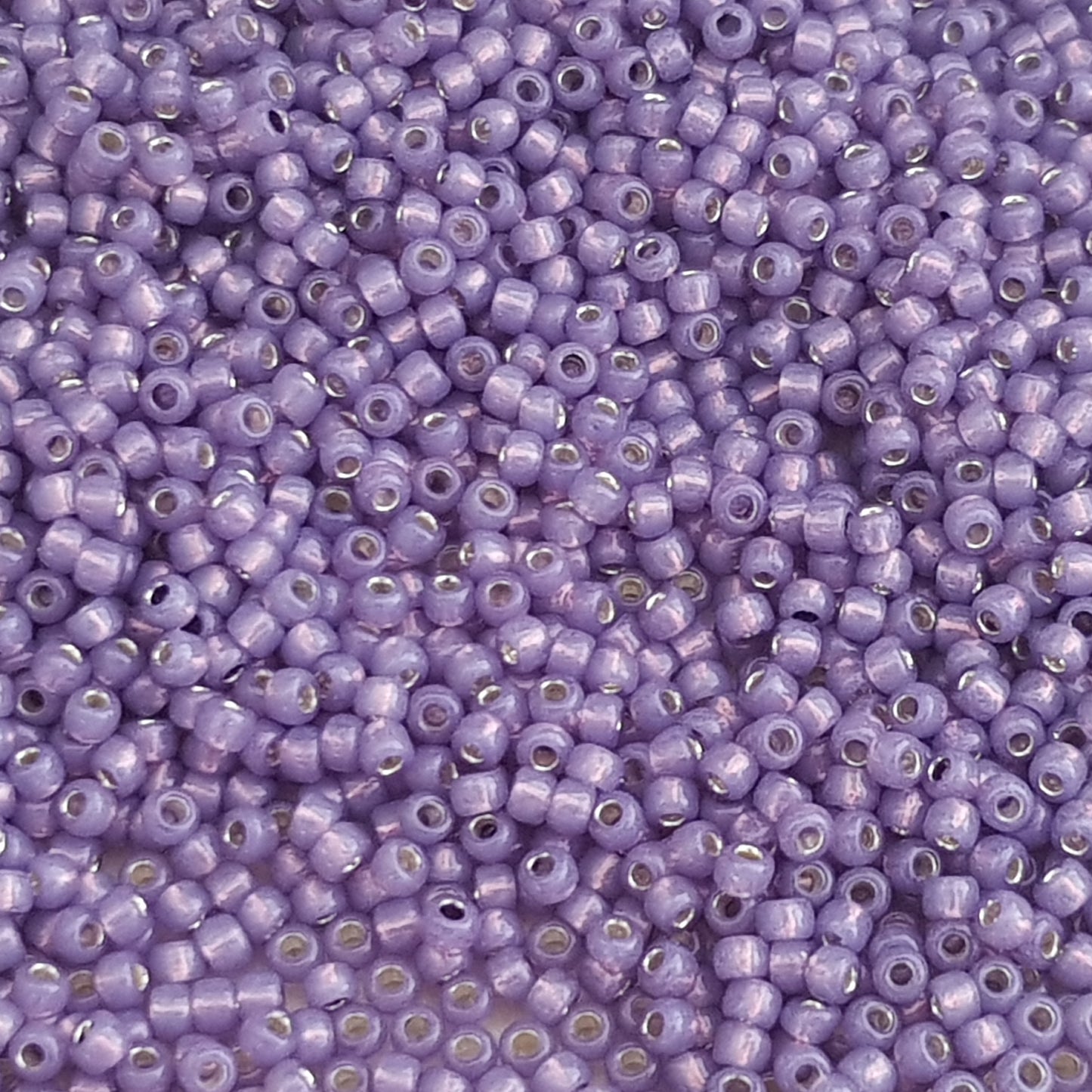 8/0 TR-2124 Milky Lavender Silver-Lined 10g/30g Round Toho Seed Beads - Beading Supply