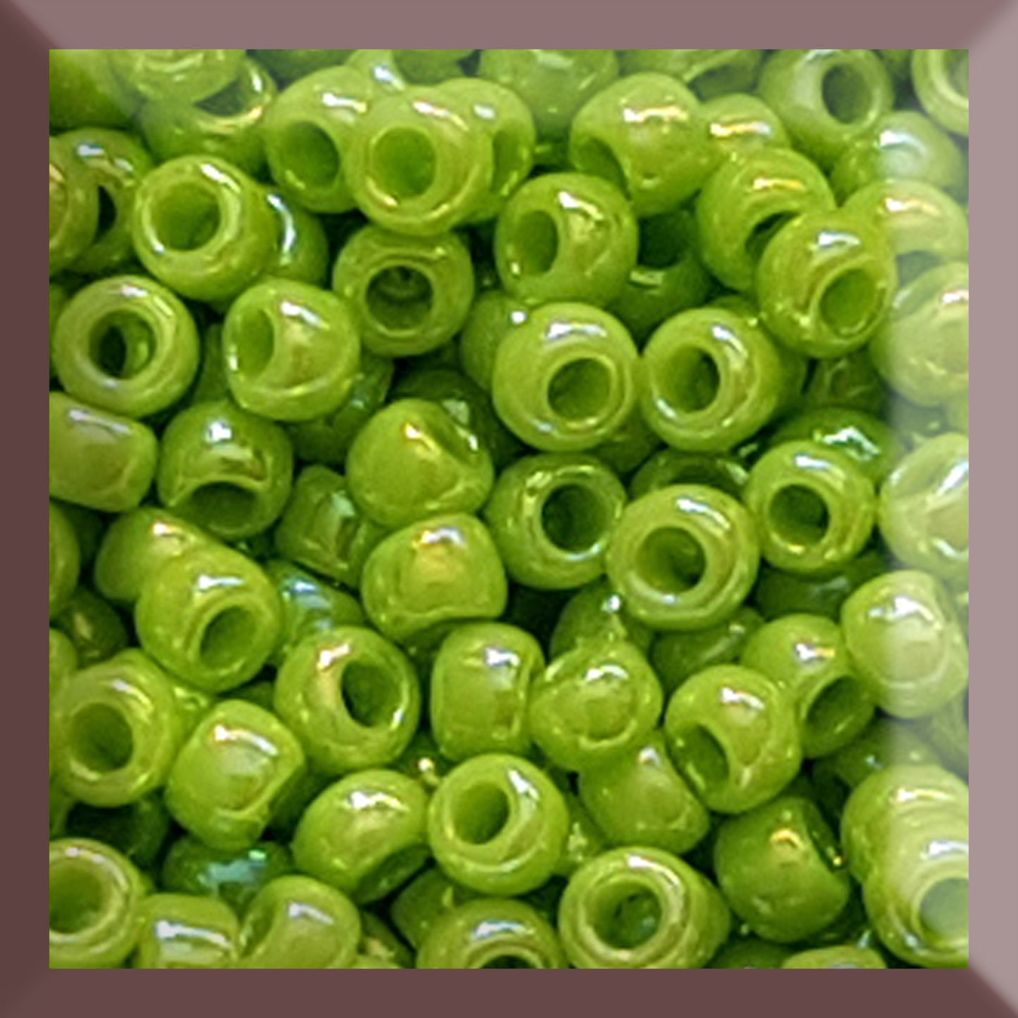 8/0 TR-404 Sour Apple Opaque Rainbow 10g/30g Round Toho Seed Beads - Beading Supply