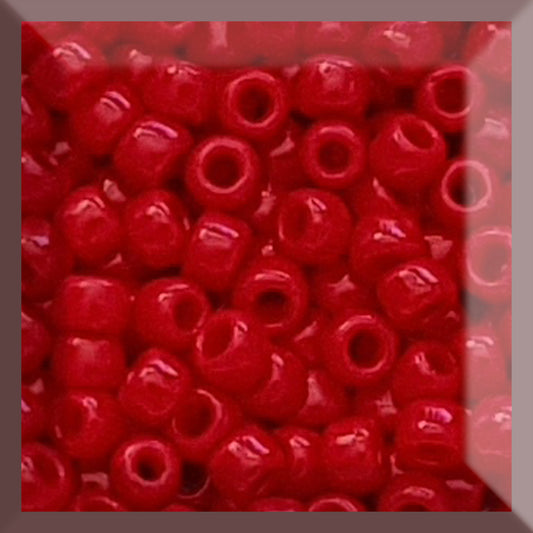 8/0 TR-45 Pepper Red Opaque 10g/30g Round Toho Seed Beads - Beading Supply