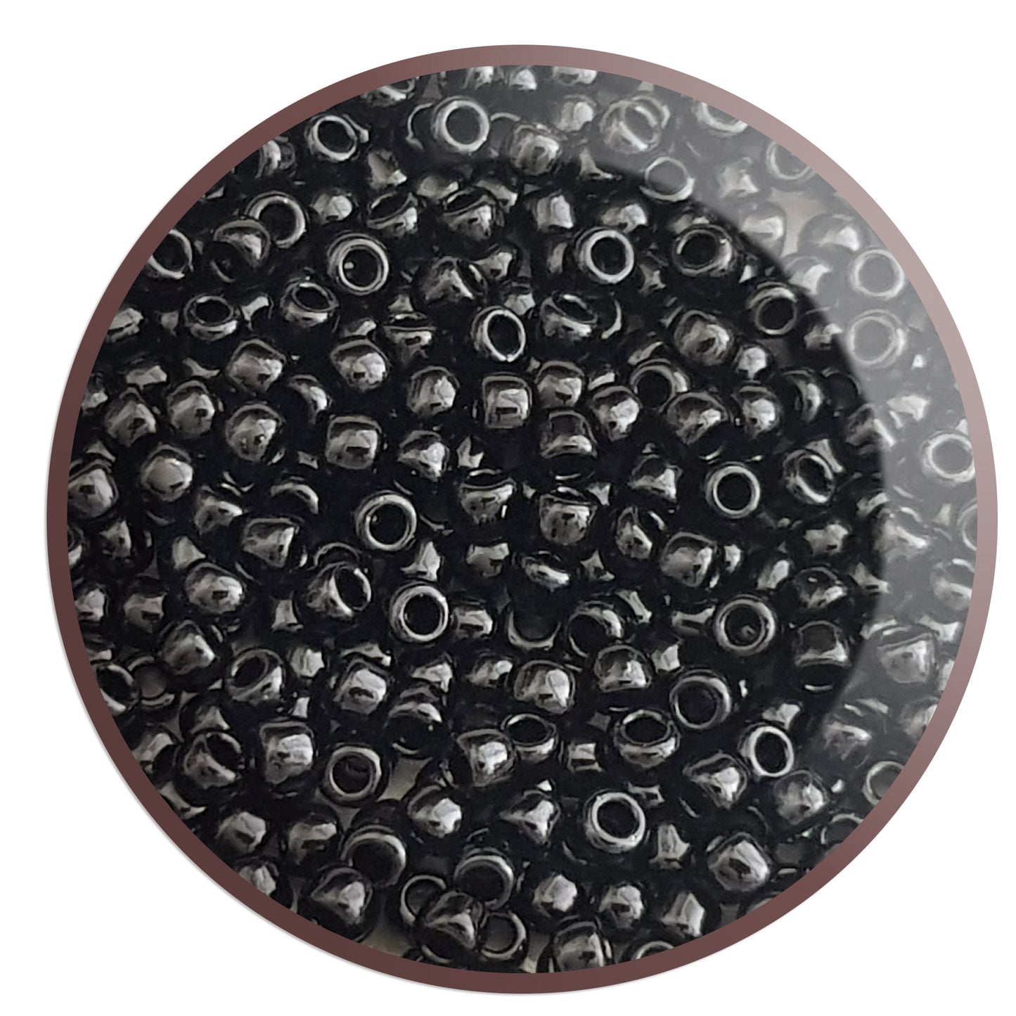 6/0 TR-49 Jet Black Opaque 10g/30g Round Toho Seed Beads - Beading Supply