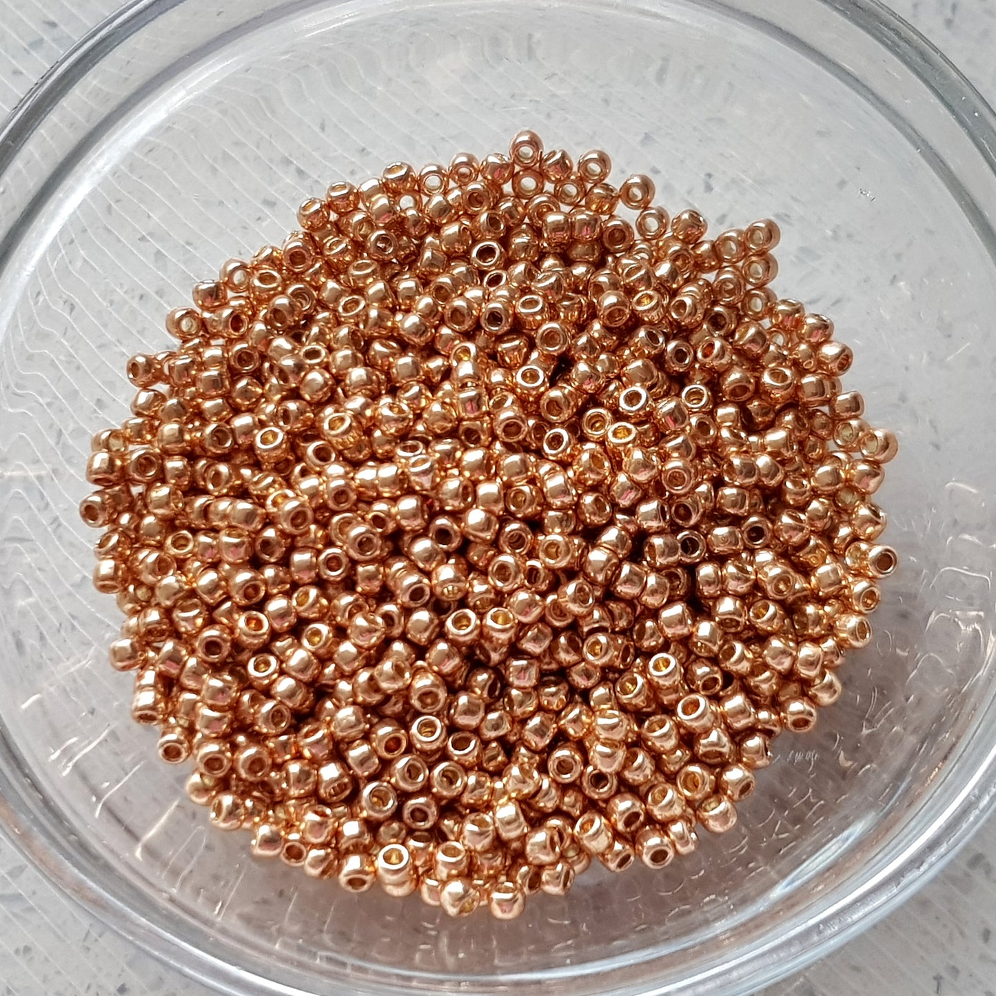 8/0 TR-PF551 Rose Gold Galvanized Permanent Finish 10g/30g Round Toho Seed Beads - Beading Supply