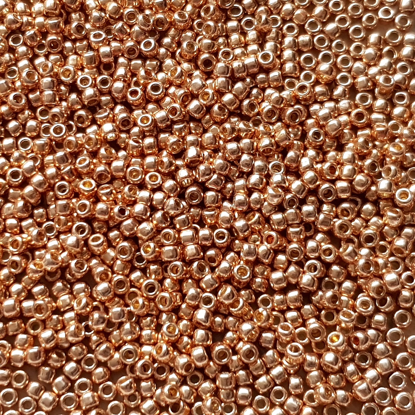 8/0 TR-PF551 Rose Gold Galvanized Permanent Finish 10g/30g Round Toho Seed Beads - Beading Supply