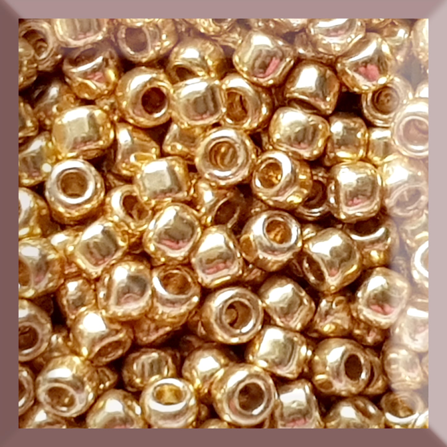 8/0 TR-PF557 Starlight Gold Galvanized Permanent Finish 10g/30g Round Toho Seed Beads - Beading Supply