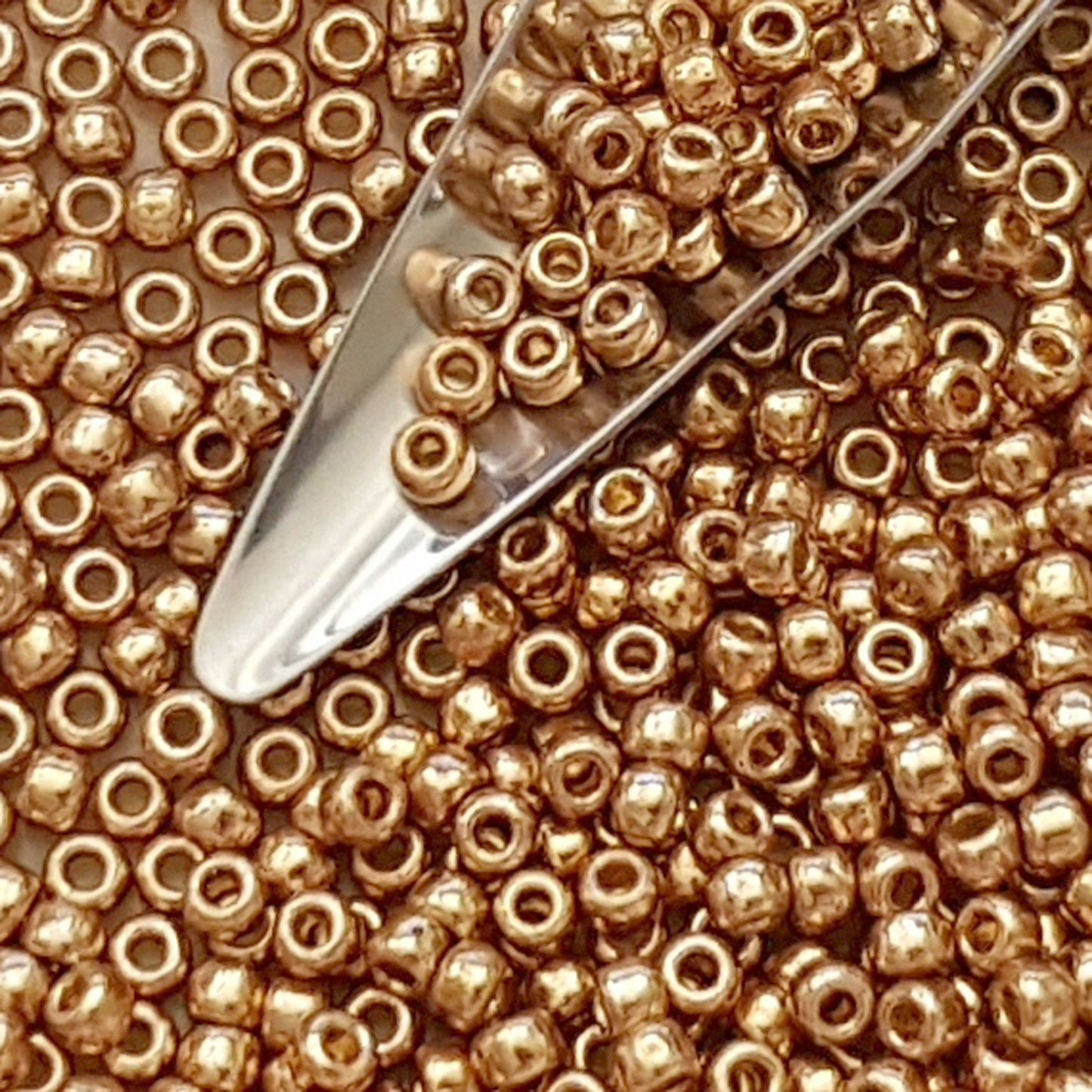8/0 TR-PF592 Golden Fleece Galvanized Permanent Finish 10g/30g Round Toho Seed Beads - Beading Supply