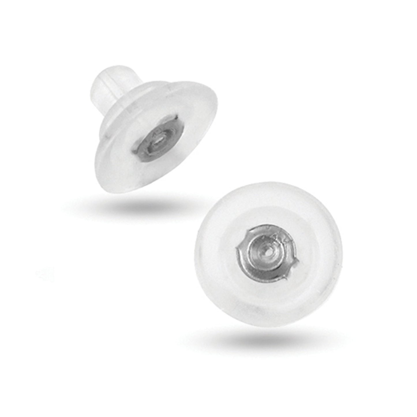 Silicone Large Butterflies White Gold 18ct Inserts | WG8-009L | Jewellery Making Supply - Kalitheo Jewellery