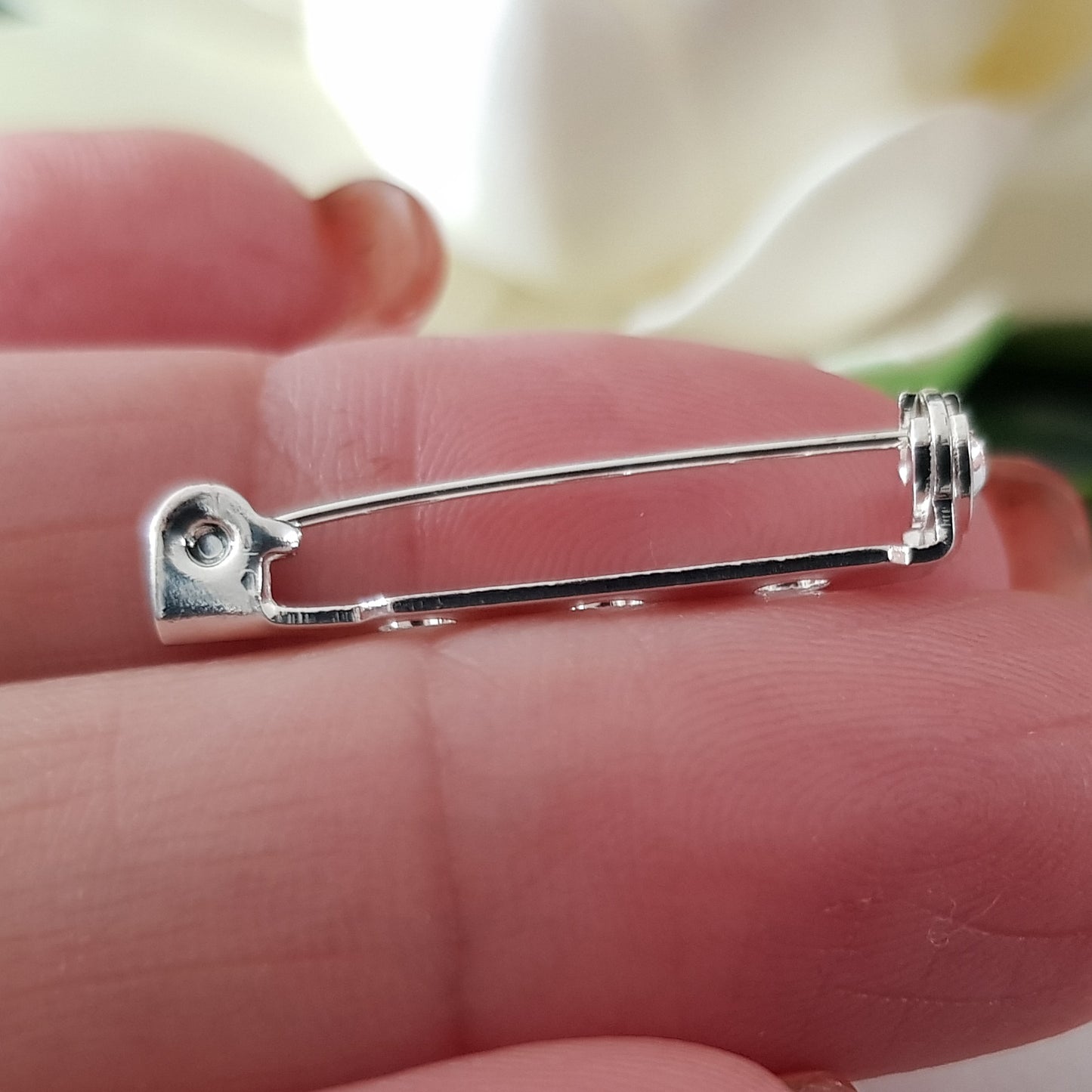 Brooch Pin Back Silver | BM-GFBBS2.5 | Jewellery Making Supply