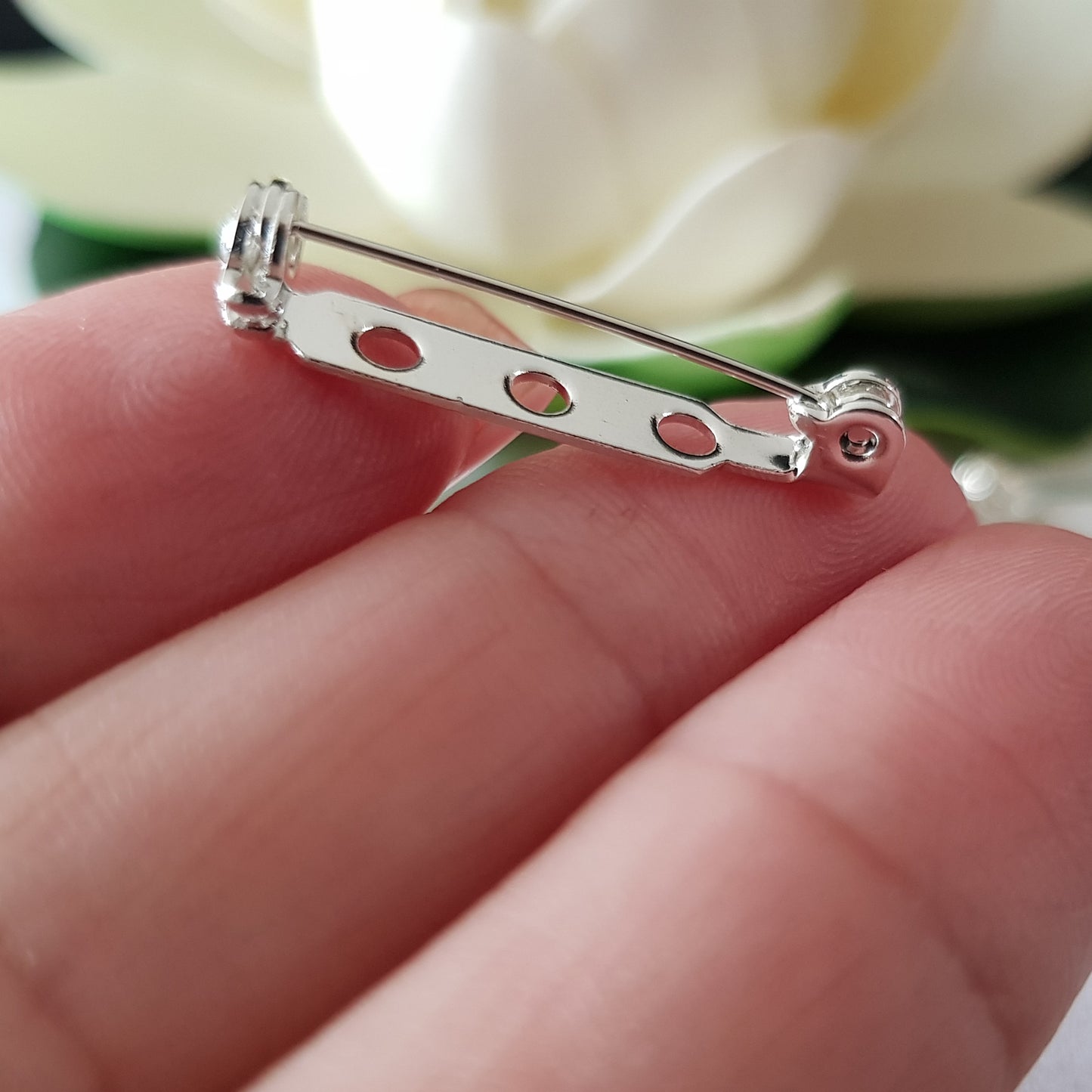 Brooch Pin Back Silver | BM-GFBBS2.5 | Jewellery Making Supply