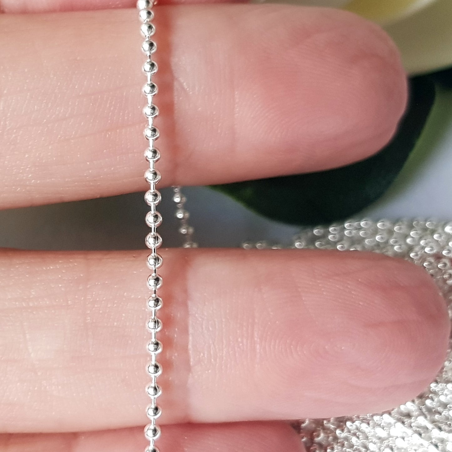 Chains - Bead Chain Genuine Sterling Silver Unfinished | Jewellery Making Supply