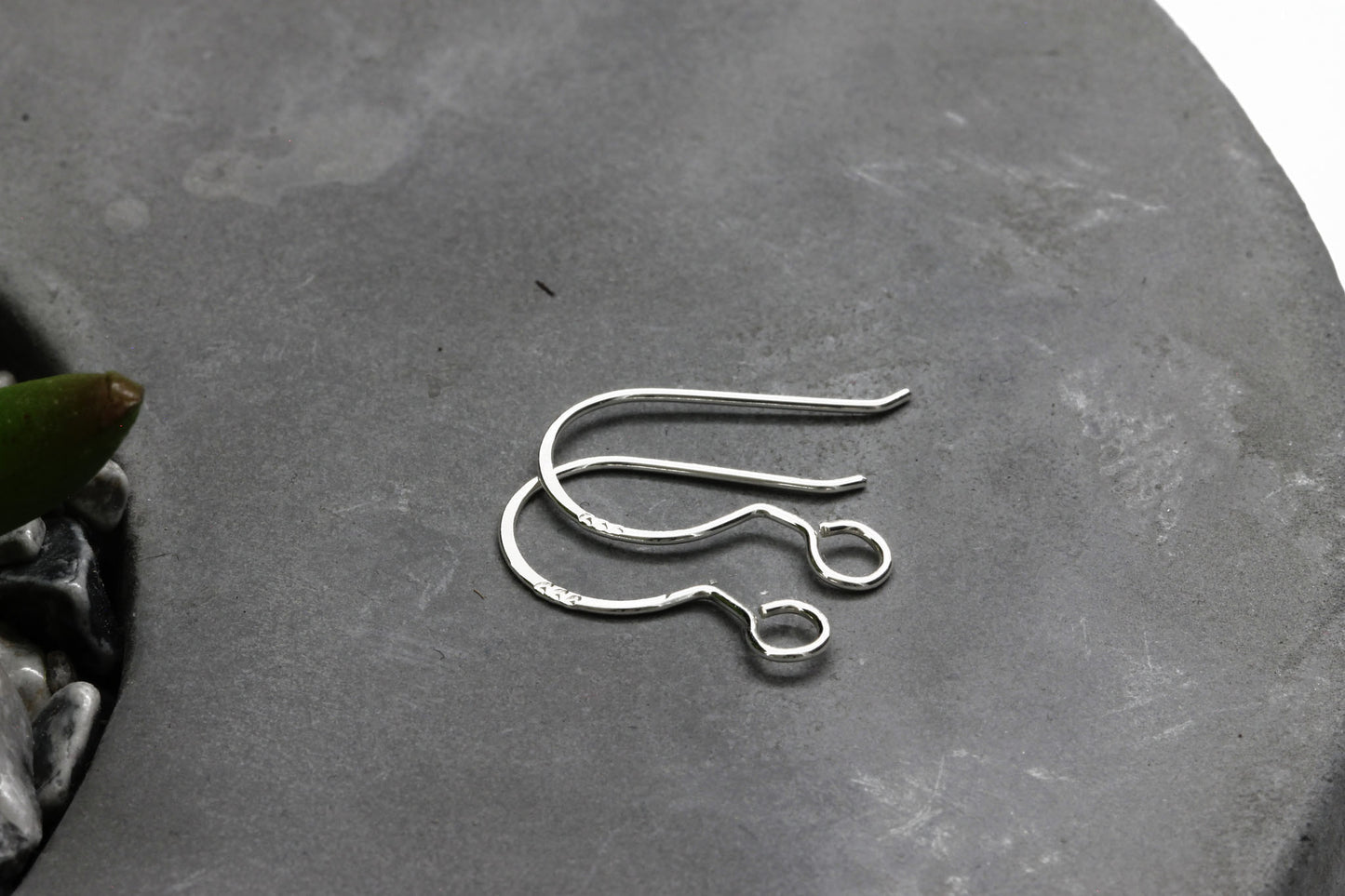 Shepherds Hook Fine Silver Handmade Earring Wires | FS-001EH | Jewellery Supply - Kalitheo Jewellery