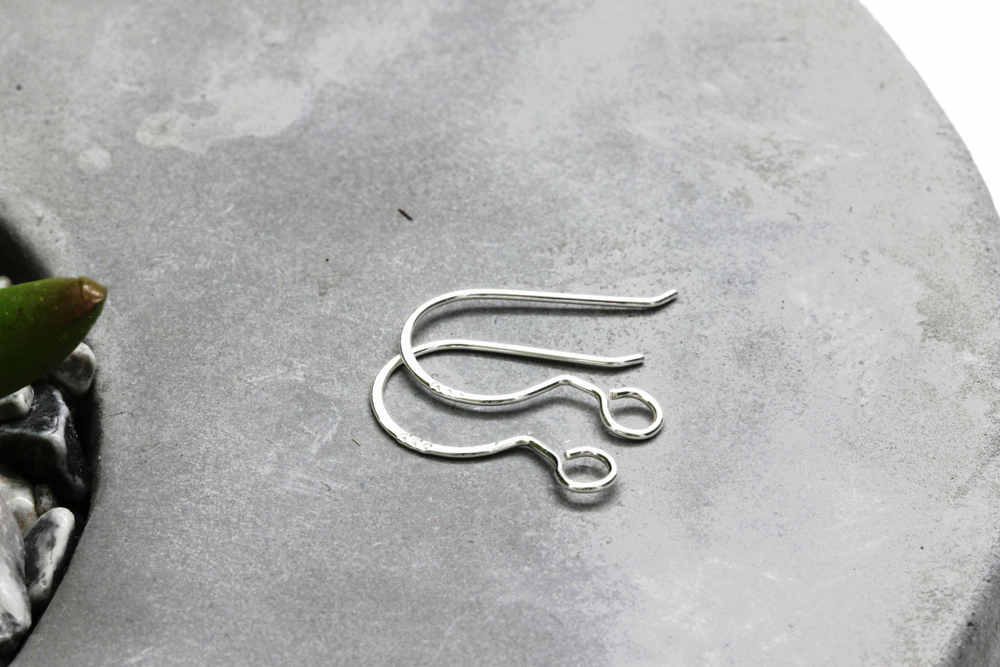 Shepherds Hook Fine Silver Handmade Earring Wires | FS-001EH | Jewellery Supply - Kalitheo Jewellery