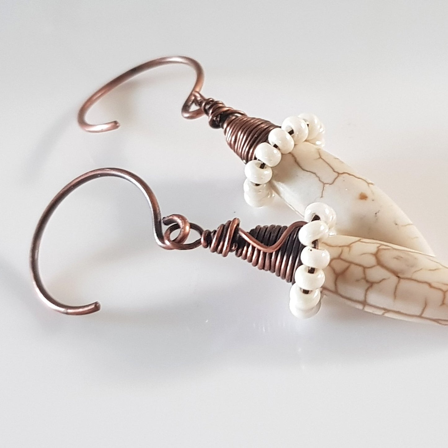 Copper Circle Handmade Earring Wires/Hooks | C-007EH | Jewellery Supply - Kalitheo Jewellery
