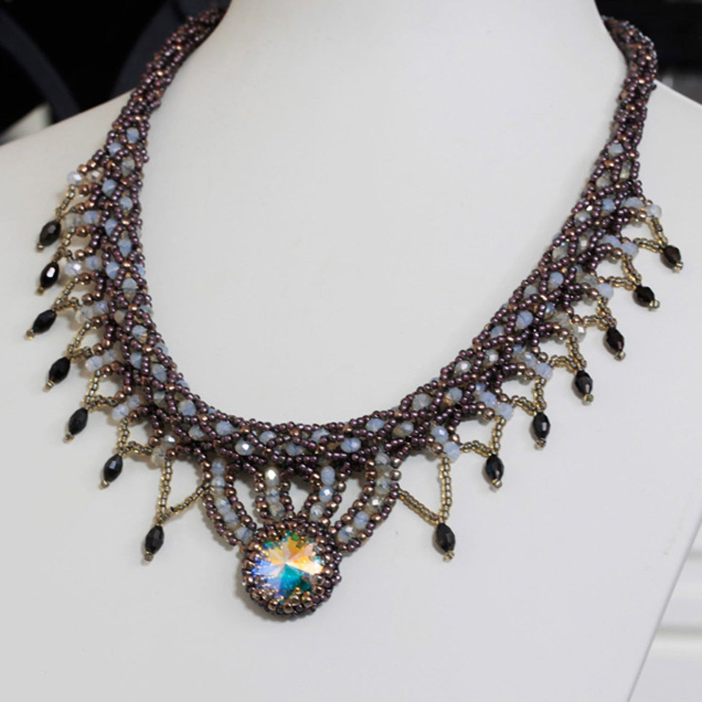 "Desire" Designer Beaded Necklace | KJ-370N | Glamour is Attitude! - Kalitheo Jewellery