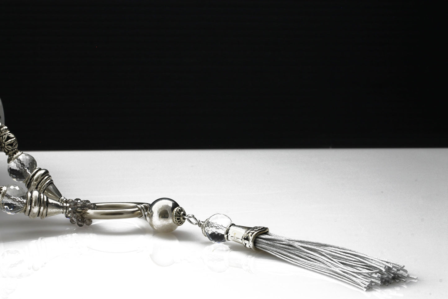 KTC-202 Silver - 'Elan Silver Fashion Statement Necklace - Kalitheo Jewellery