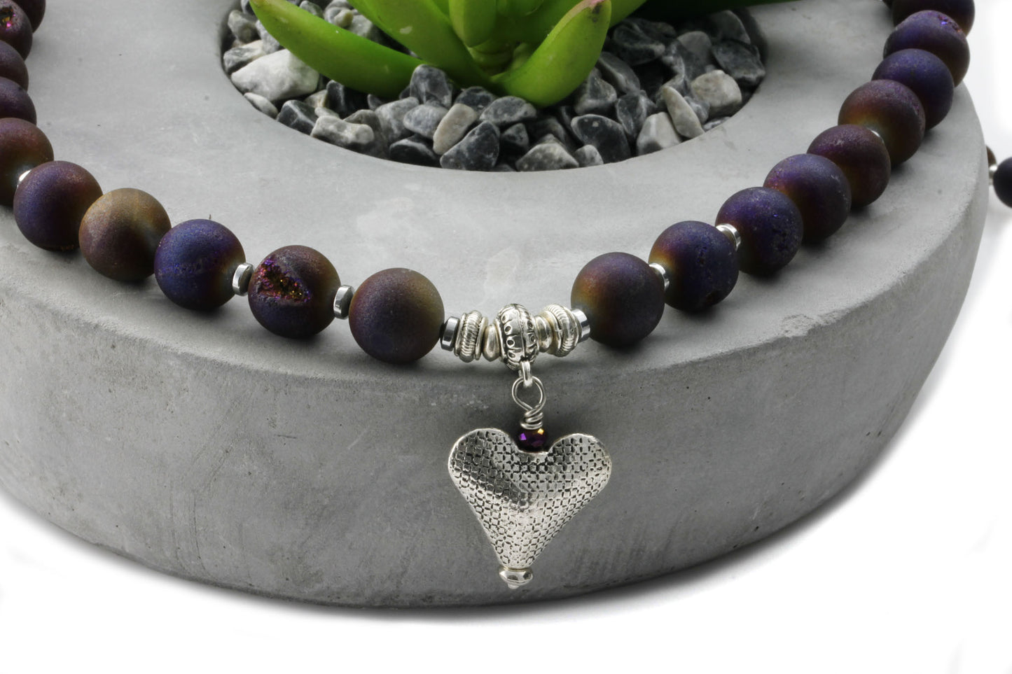 KTC-313 Royal Purple Necklace - Kalitheo Jewellery
