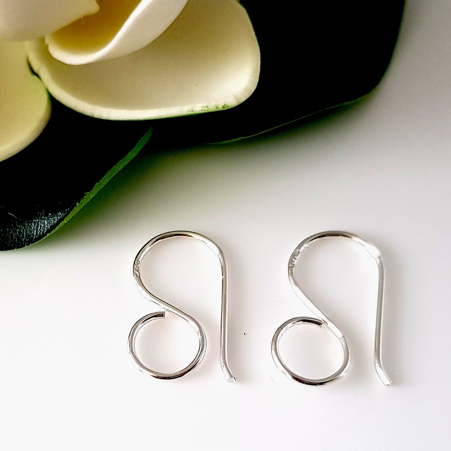 Earring Hooks Premium Quality French Hooks Large Loop For Resin, Polymer & Wood Earrings | SS-026EH | Earring Supply - Kalitheo