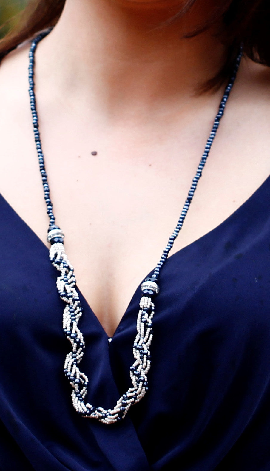 KTC-205A Long Statement Two Way Necklace - Kalitheo Jewellery