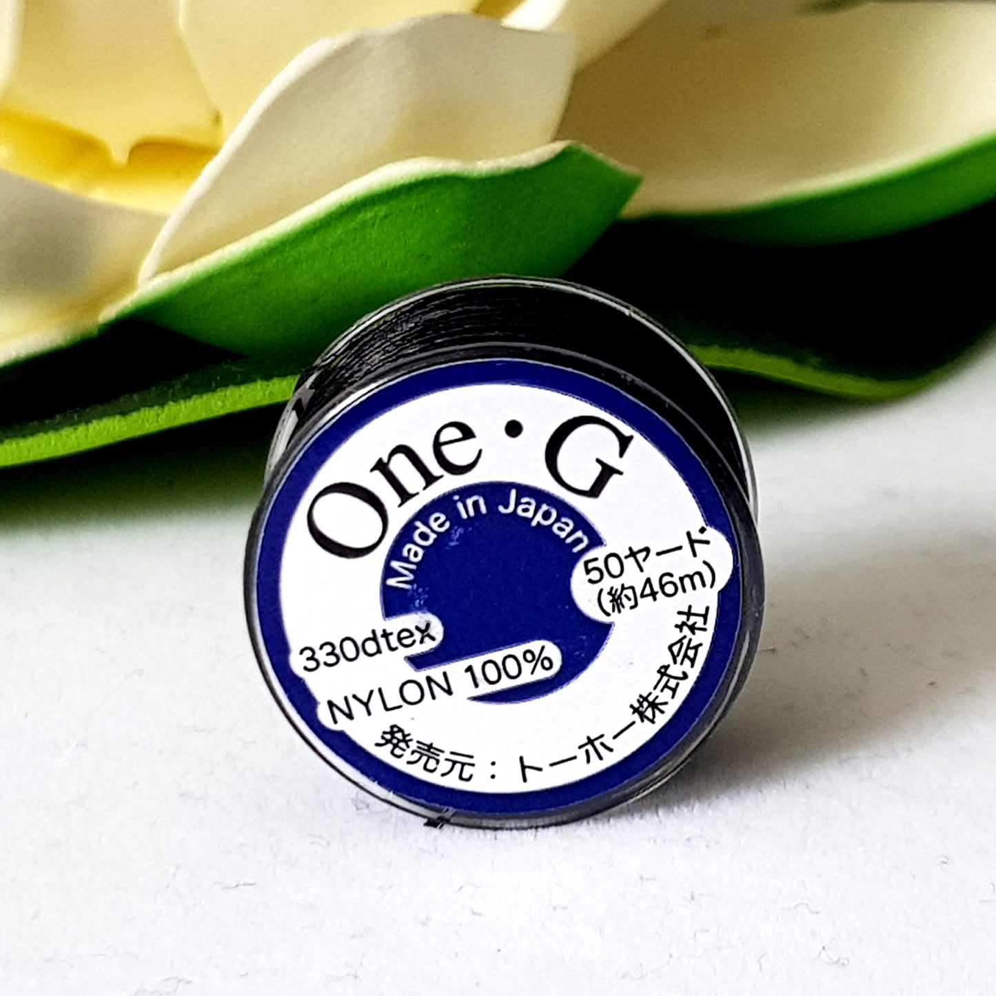 One-G Black Beading Thread (50 Yards) Toho | Jewellery Making Supply