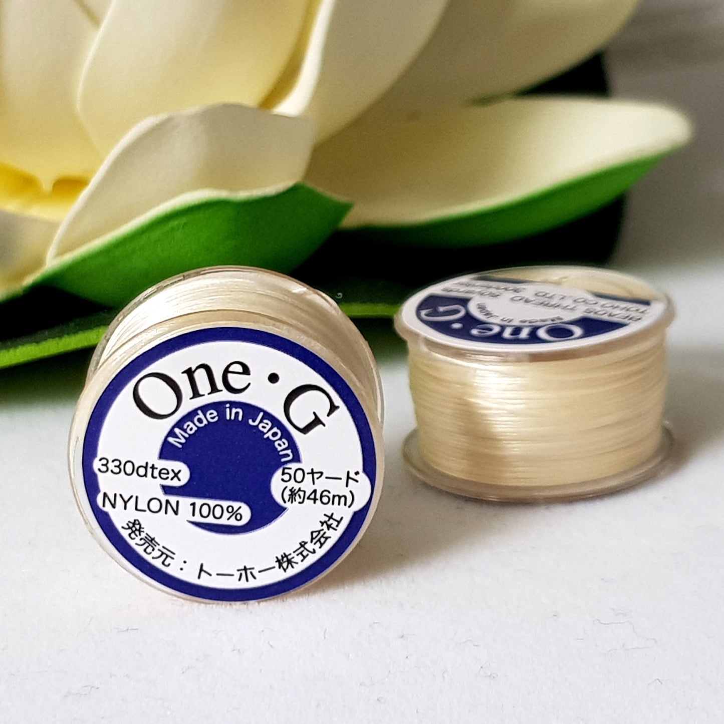 One-G Cream Beading Thread (50 Yards) Toho | PT-50-13 | Jewellery Making Supply