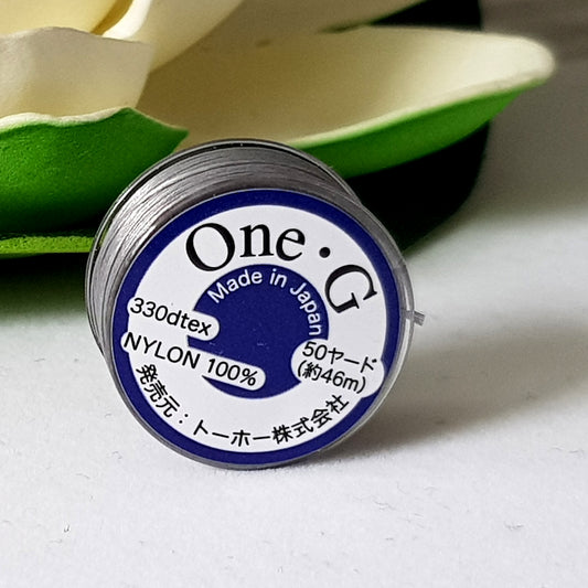 One-G Lt Grey Beading Thread (50 Yards) Toho | PT-50-14 | Jewellery Making Supply