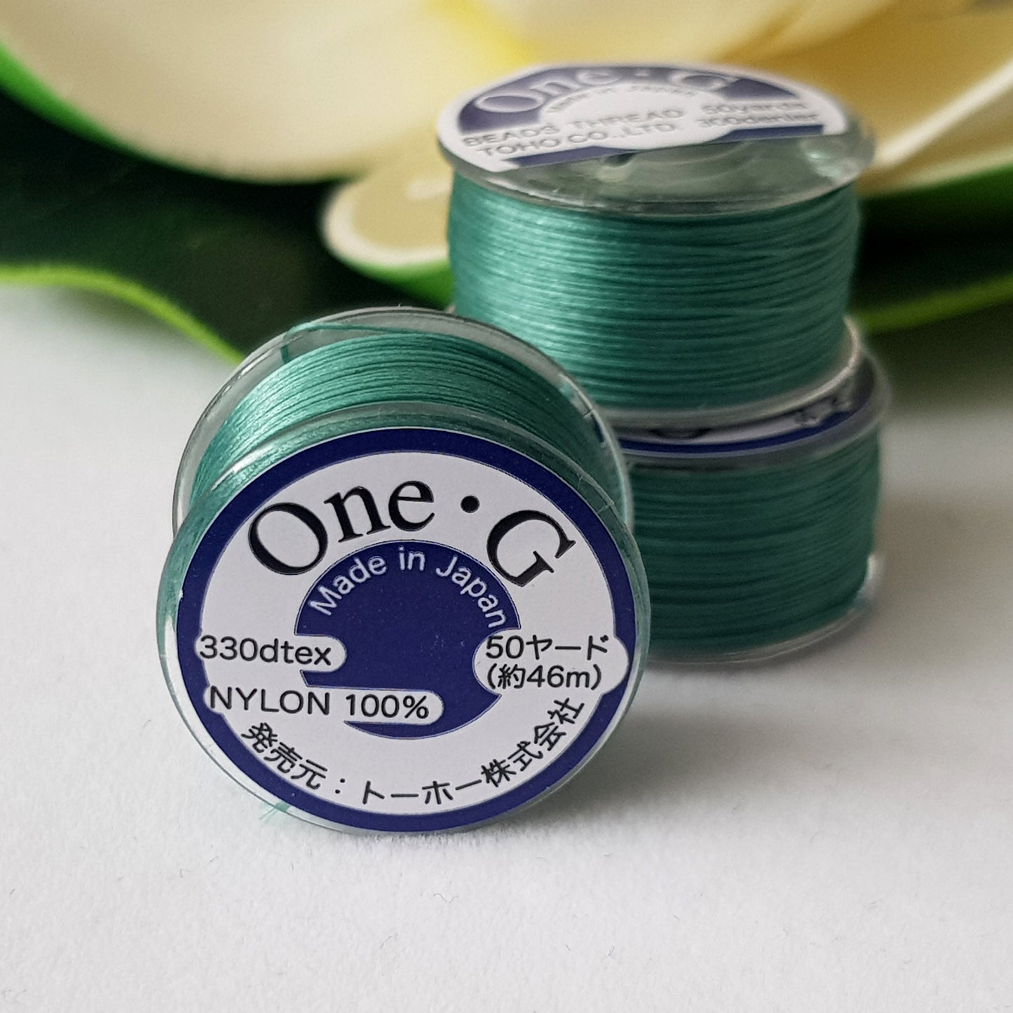 One-G Mint Green Beading Thread (50 Yards) Toho | PT-50-21 | Jewellery Making Supply