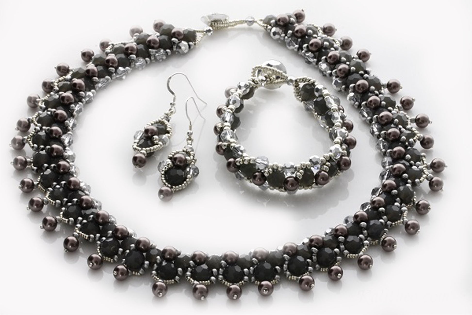 KTC-268 "Parisian Nights" Beaded Bracelet - Kalitheo Jewellery