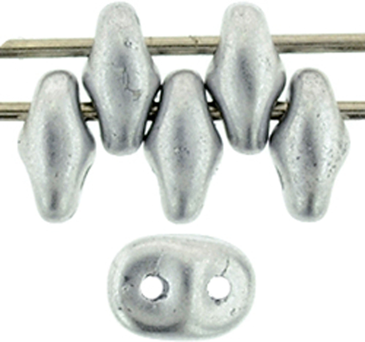 Matubo SuperDuo Silver Metallic Matte 10g | SD-K0170 | Beading Supply