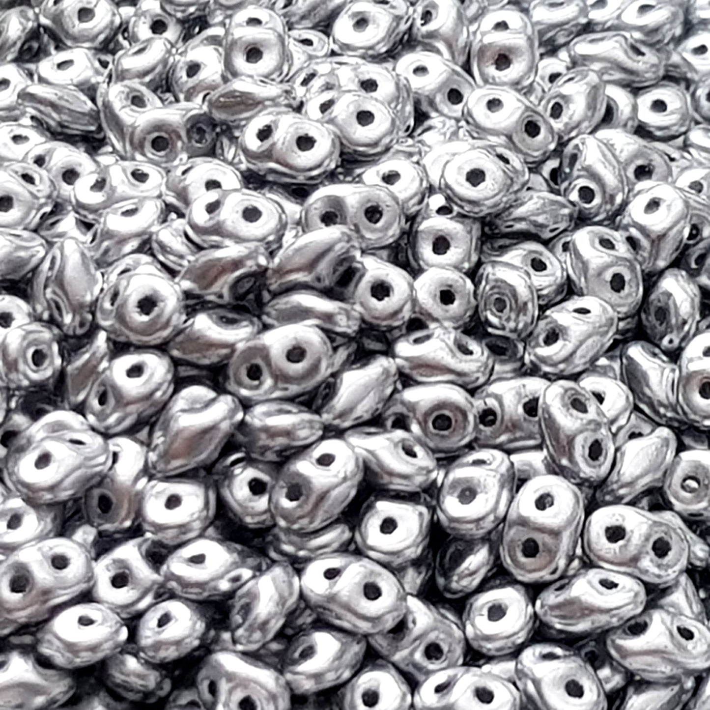 Matubo SuperDuo Silver Metallic Matte 10g | SD-K0170 | Beading Supply