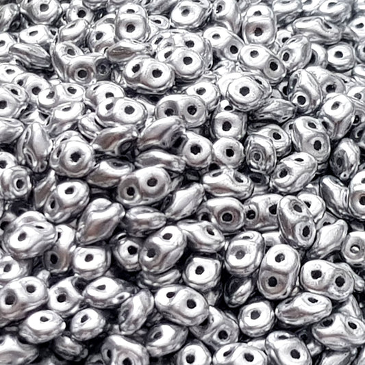 Matubo SuperDuo Silver Metallic Matte 10g | SD-K0170 | Beading Supply
