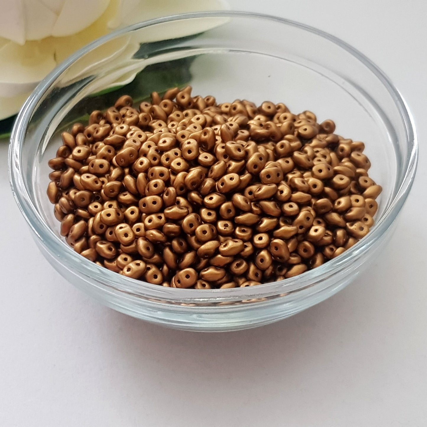 Matubo SuperDuo Goldenrod Metallic Matte 10g | SD-K0173 | Beading Supply