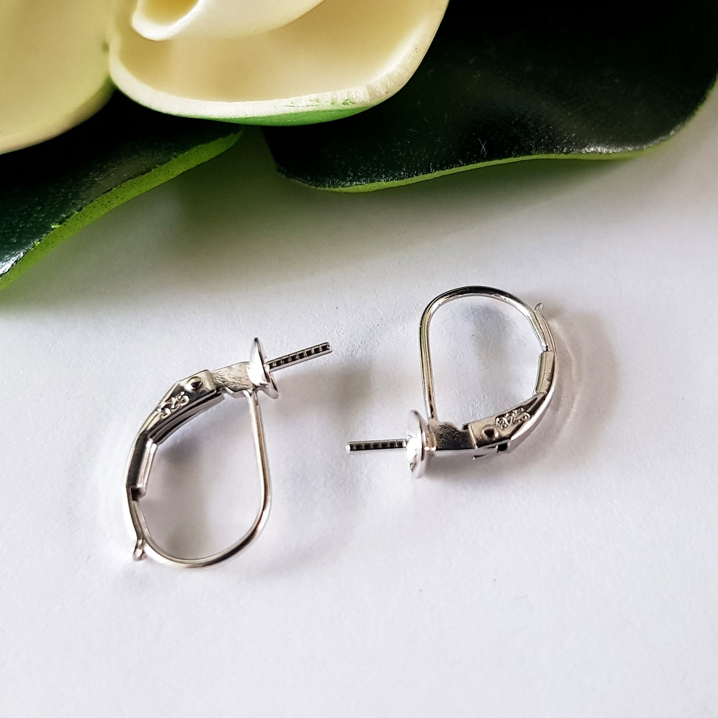 Continental Clip with Pearl Cup Polished Sterling Silver 925 - 4mm Pearl Cup | SS-032CPC4 |