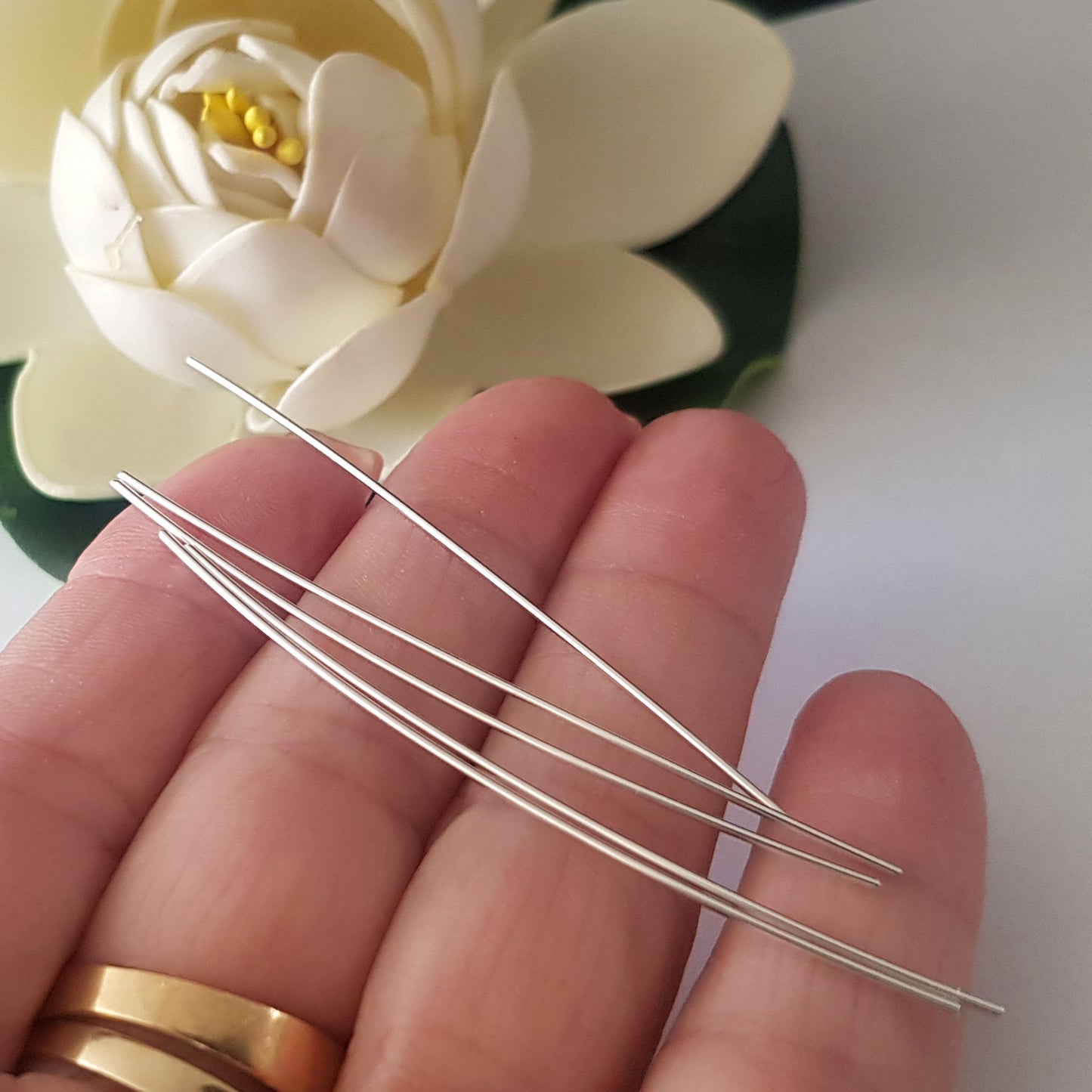 Straight Wire Pins 0.8mm Sterling Silver 925 | SS-GF860SW/10 | Jewellery Making Supply