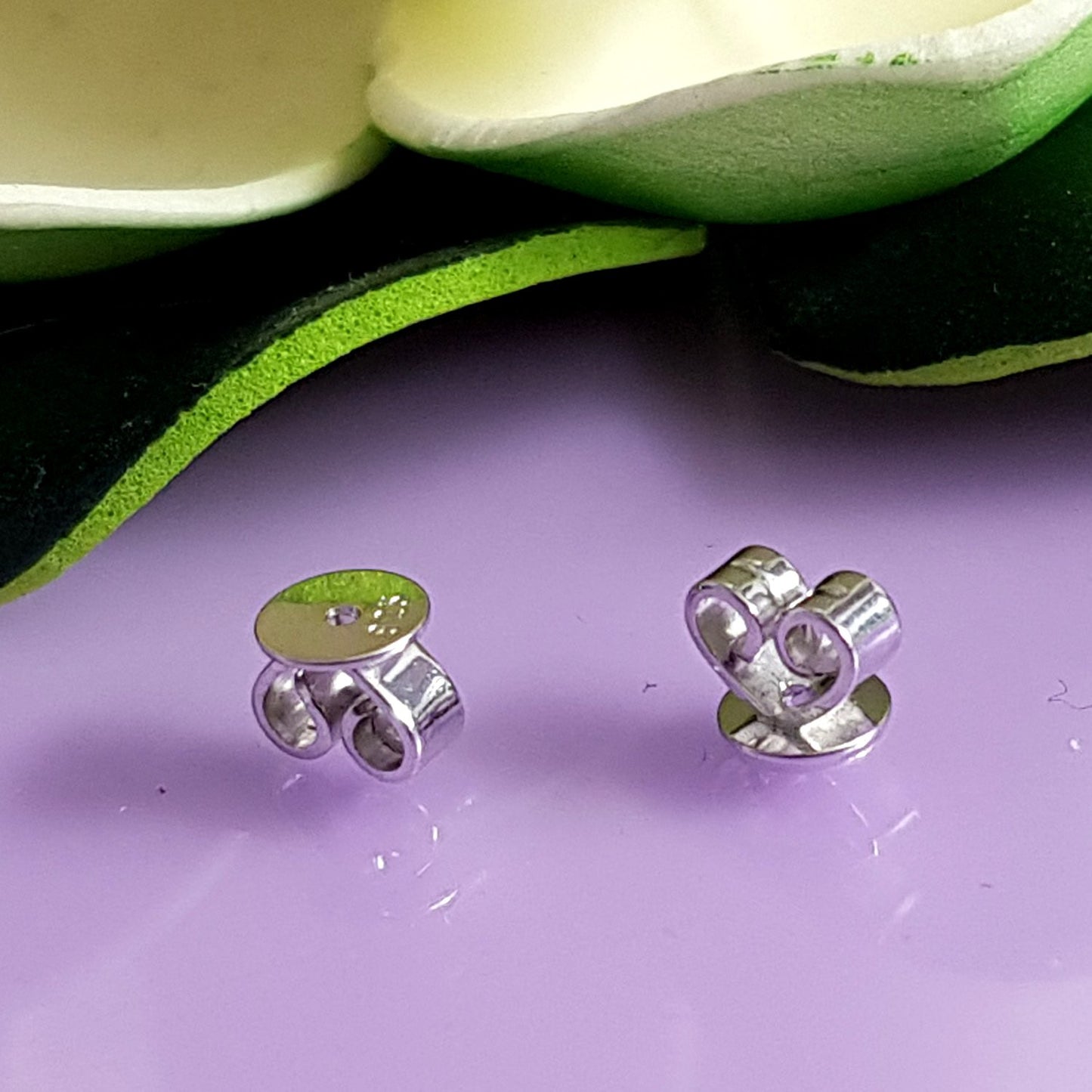 Disc Large 10mm Butterfly Backs Sterling Silver 925 | SS-00810L | Jewellery Making Supply - Kalitheo Jewellery