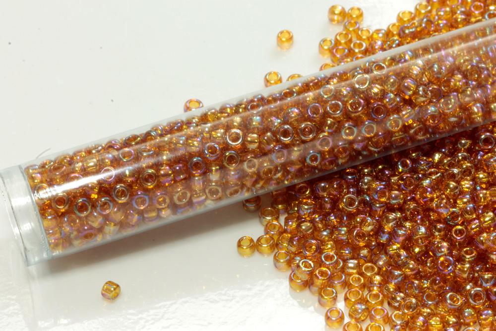 8/0 TR-162C Topaz Rainbow Round Toho Seed Beads - Beading Supply - Kalitheo Jewellery