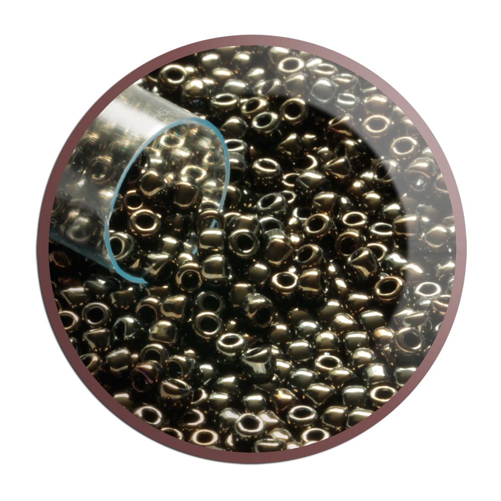 8/0 TR-83 Iris Brown Metallic Round Toho Seed Beads - Beading Supply - Kalitheo Jewellery