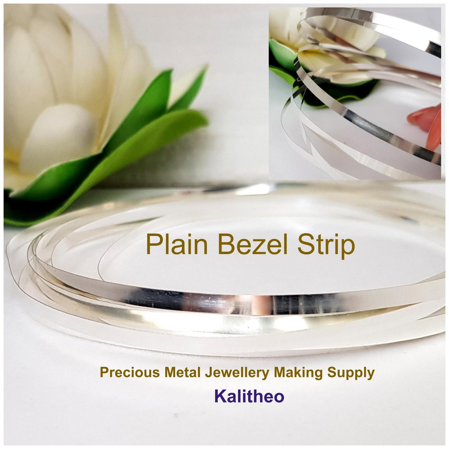 FAB Metal - Plain Bezel Strip - Fine Silver .999 | FS-PBStrip | Jewellery Making Supply