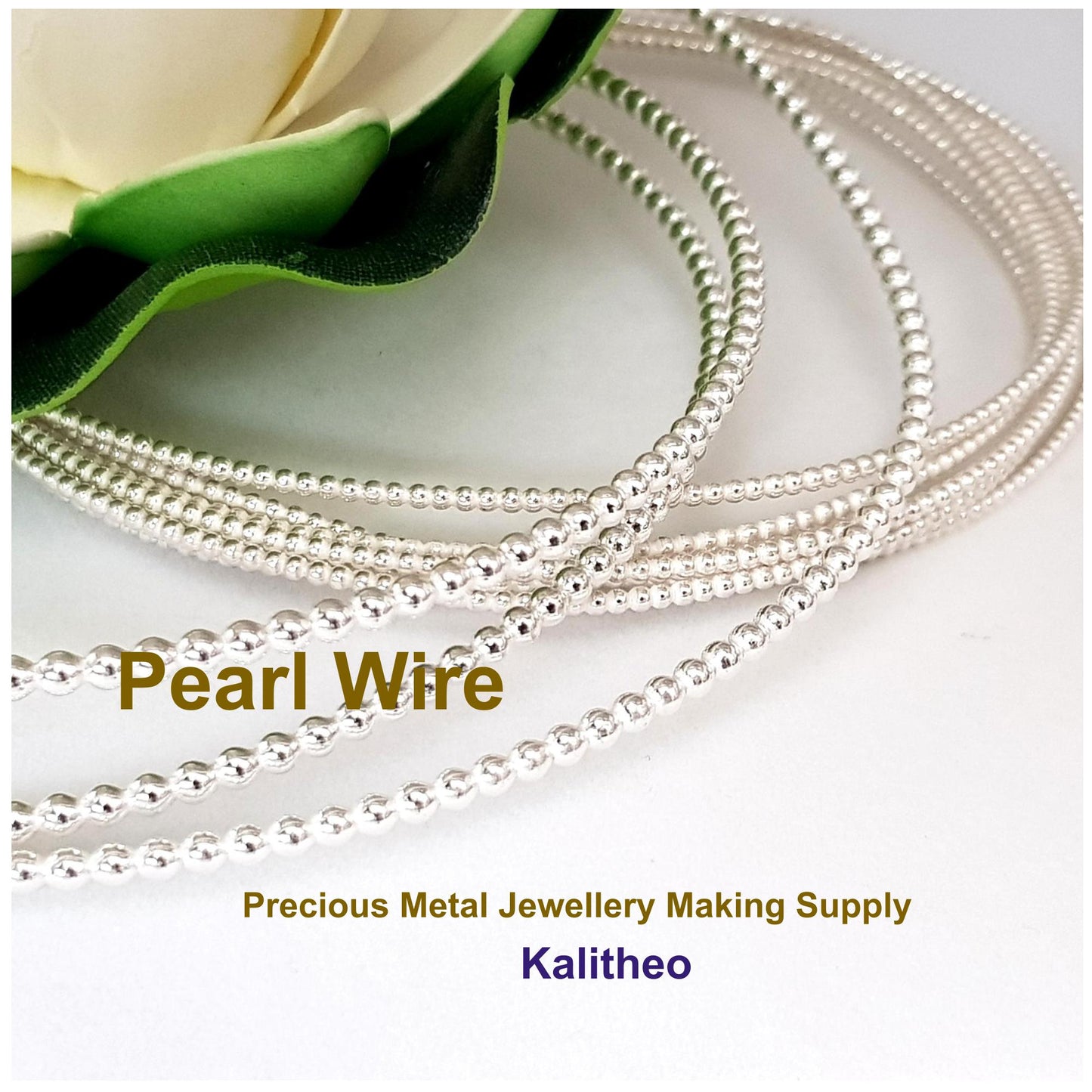 FAB Metal - Pearl Wire - Sterling Silver | SS-PearlW | Jewellery Making Supply