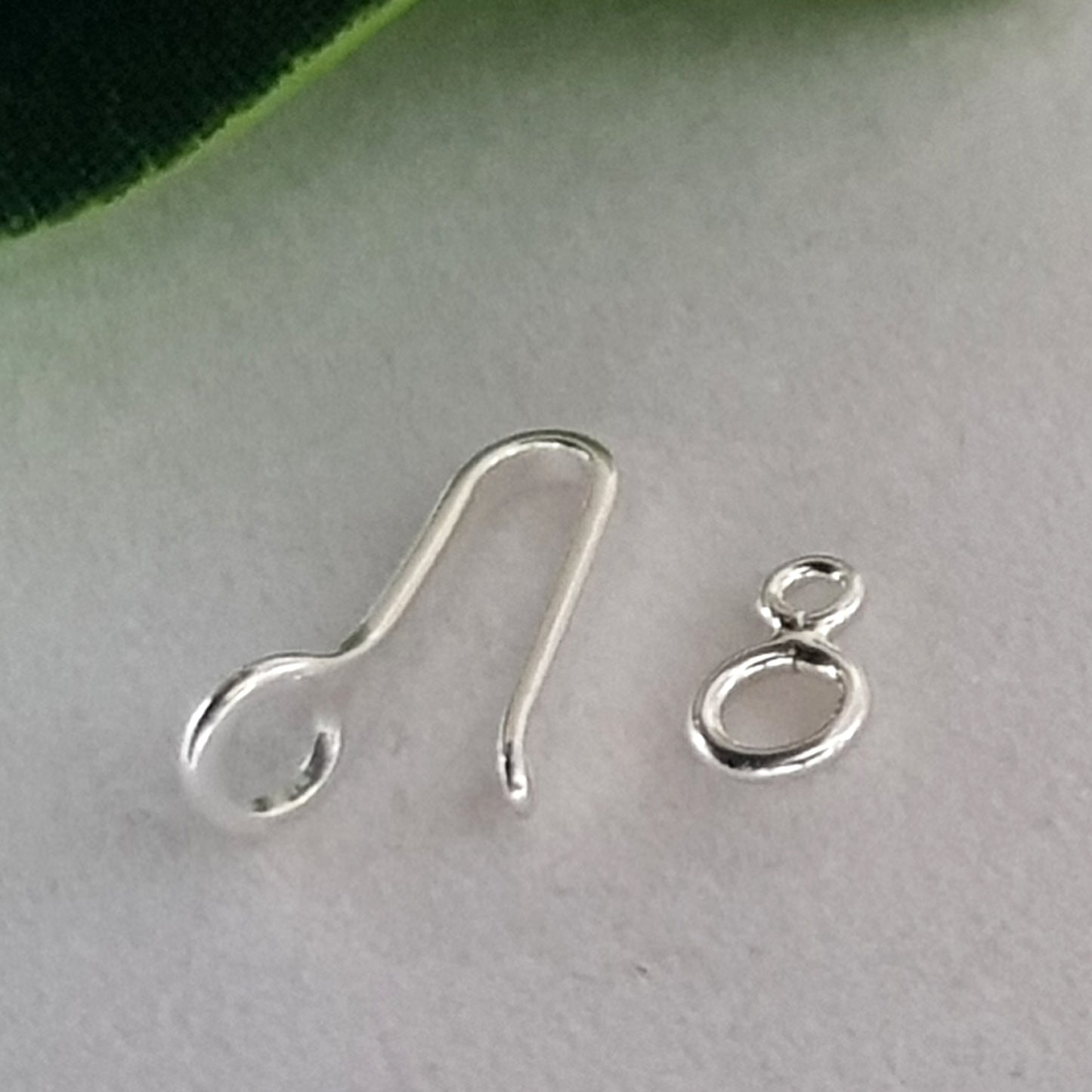 Hook & Eye Clasp 15mm Sterling Silver 925 | SS-022HE15 | Jewellery Making Supplies