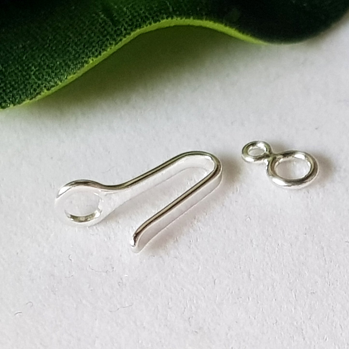 Hook & Eye Clasp 15mm Sterling Silver 925 | SS-022HE15 | Jewellery Making Supplies