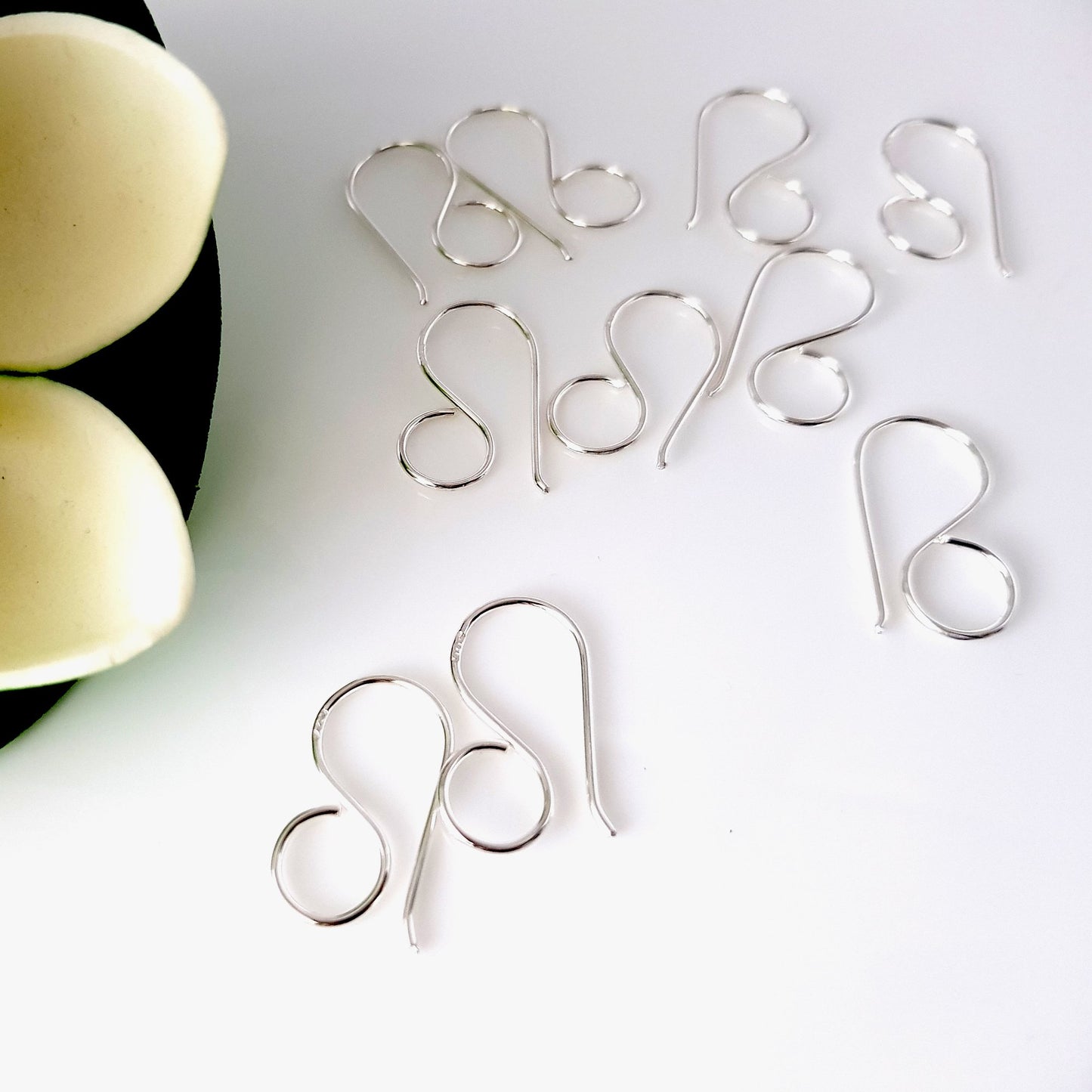 Earring Hooks Premium Quality French Hooks Large Loop For Resin, Polymer & Wood Earrings | SS-026EH | Earring Supply - Kalitheo