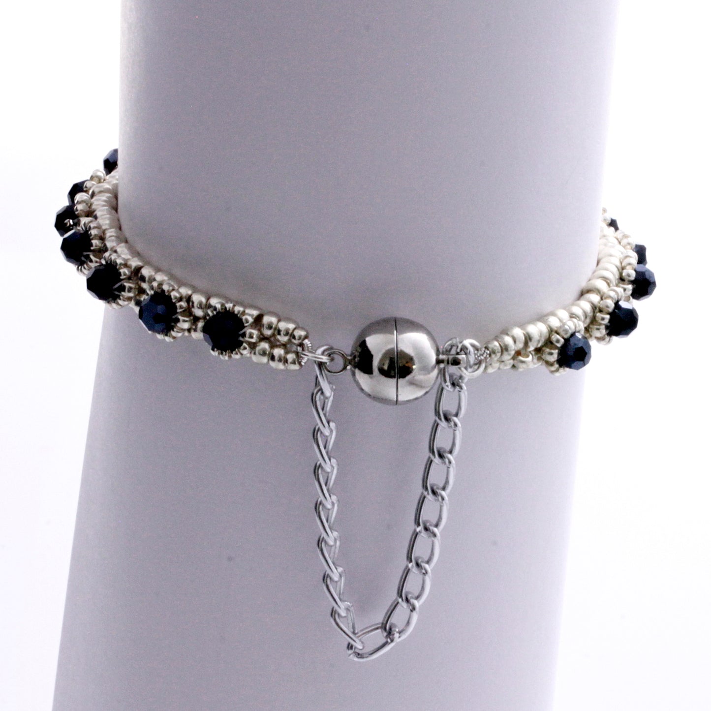 Timeless Beauty - Beaded Tennis Bracelet | (KJ-266B) Handmade Bracelet - Kalitheo Jewellery