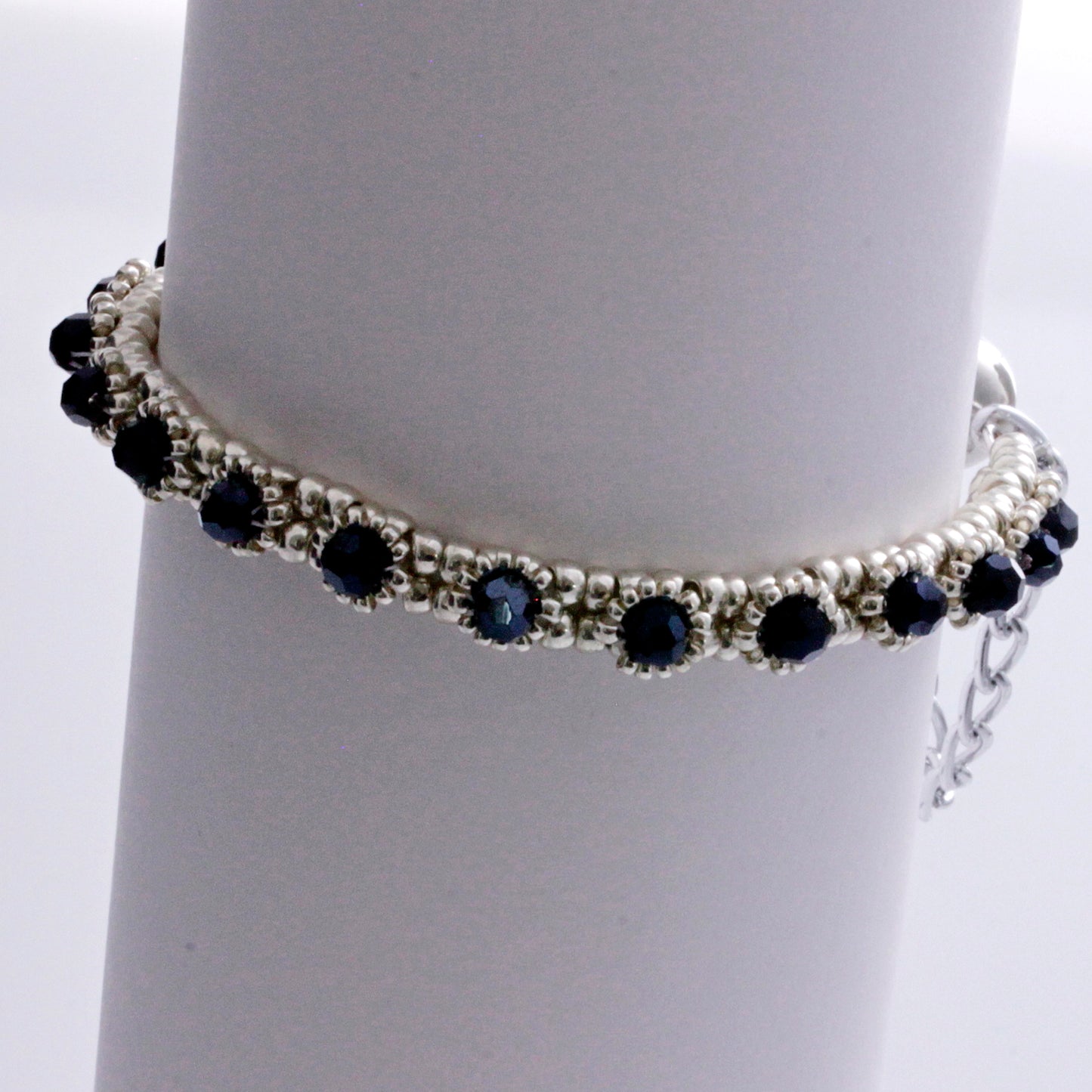 Timeless Beauty - Beaded Tennis Bracelet | (KJ-266B) Handmade Bracelet - Kalitheo Jewellery