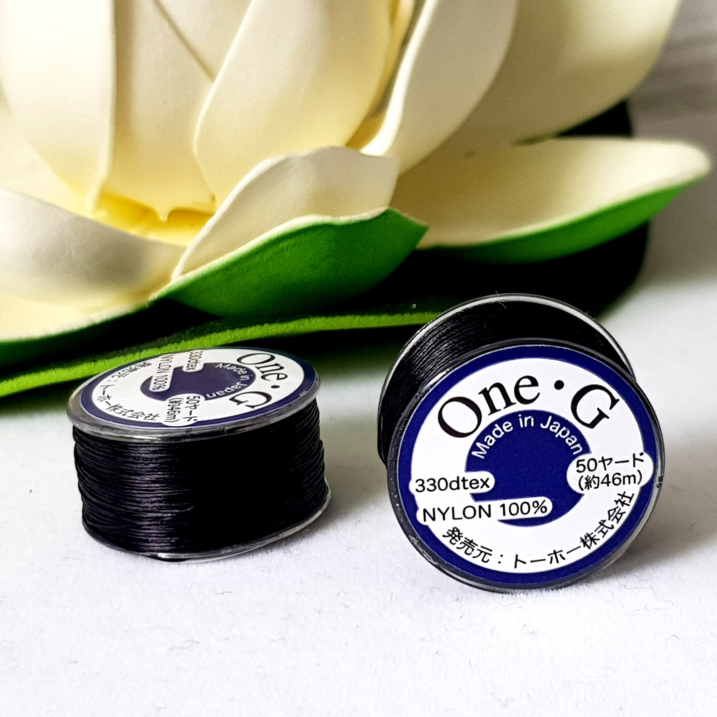 One-G Black Beading Thread (50 Yards) Toho | Jewellery Making Supply
