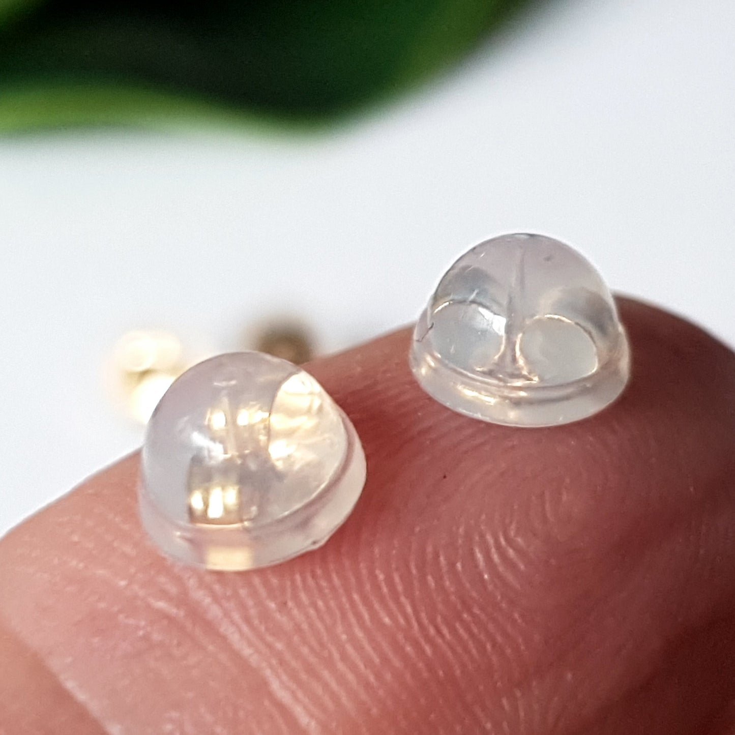 Earring Backs, Silicone Domed Easy Grip Butterfly Earring Backs, Kids Jewellery, 18ct Yellow Gold Insert | YG18-009S/EB | Jewellery Supply