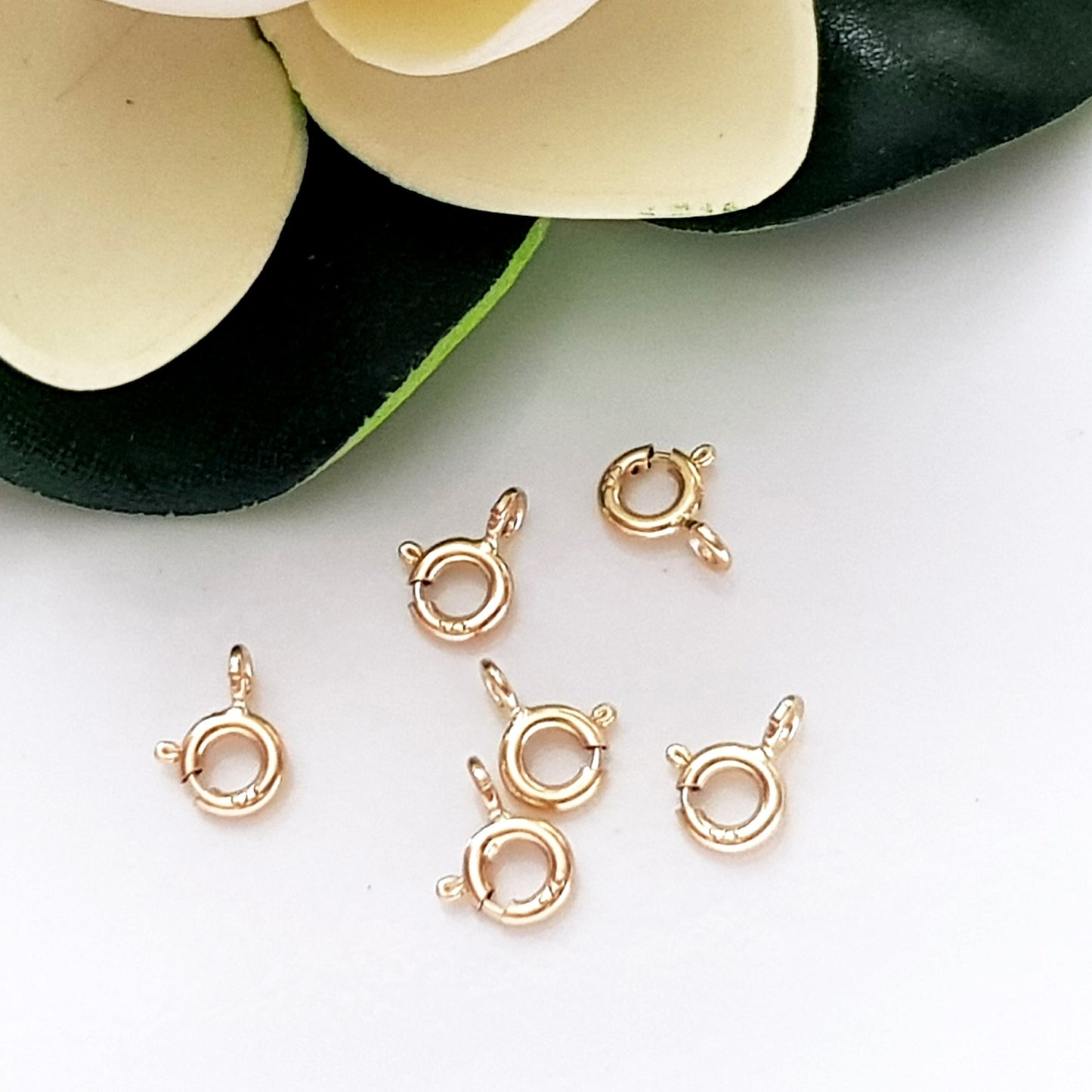 9ct Yellow Gold Bolt Ring Clasp | Kalitheo Findings
